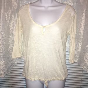 Aerie Scoop Neck Lace Back Top